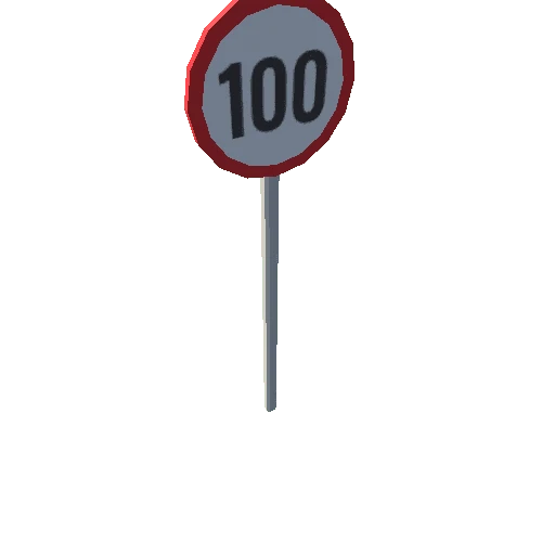SPW_Urban_Road Sign_Speed Limit 100